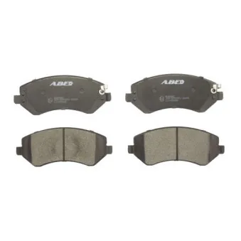 Jeu de 4 plaquettes de frein avant ABE C1Y005ABE
