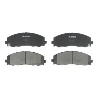 Jeu de 4 plaquettes de frein avant ABE C1Y041ABE