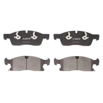 Jeu de 4 plaquettes de frein avant ABE C1Y042ABE