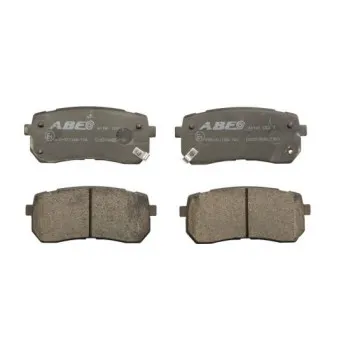 Jeu de 4 plaquettes de frein arrière ABE C20310ABE