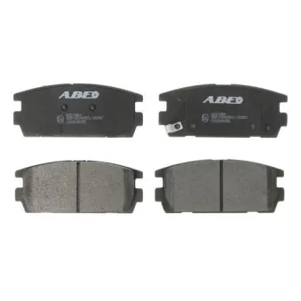 Jeu de 4 plaquettes de frein arrière ABE C20506ABE