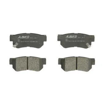 Jeu de 4 plaquettes de frein arrière ABE C20510ABE