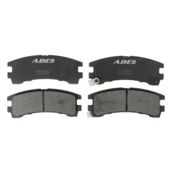 Jeu de 4 plaquettes de frein arrière ABE C21028ABE