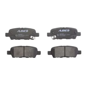 Jeu de 4 plaquettes de frein arrière ABE C21042ABE