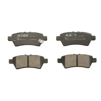 Jeu de 4 plaquettes de frein arrière ABE C21046ABE