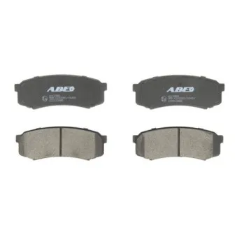 Jeu de 4 plaquettes de frein arrière ABE C22010ABE