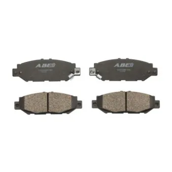 Jeu de 4 plaquettes de frein arrière ABE C22016ABE