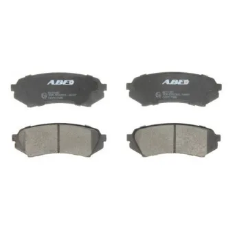 Jeu de 4 plaquettes de frein arrière ABE C22017ABE