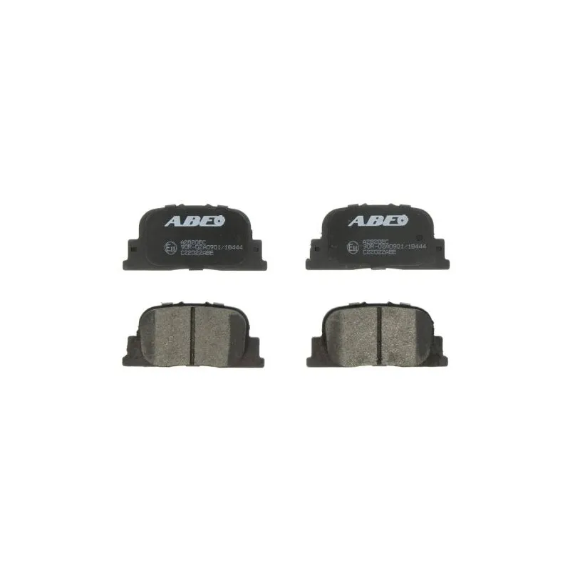 Jeu de 4 plaquettes de frein arrière ABE C22022ABE