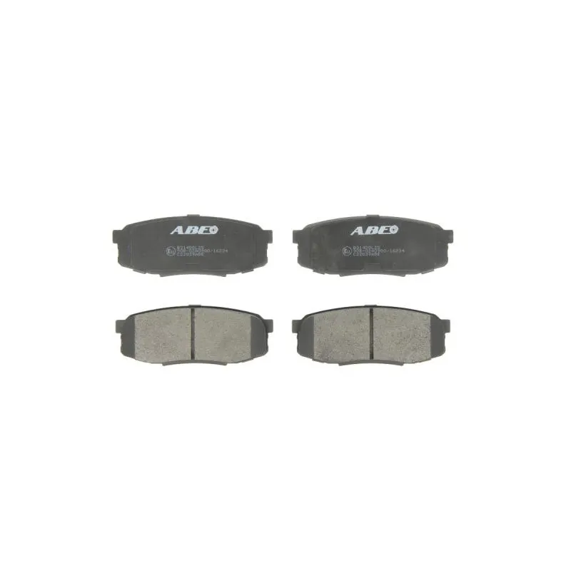 Jeu de 4 plaquettes de frein arrière ABE C22039ABE