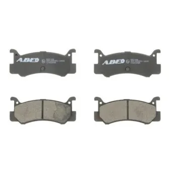 Jeu de 4 plaquettes de frein arrière ABE C23003ABE