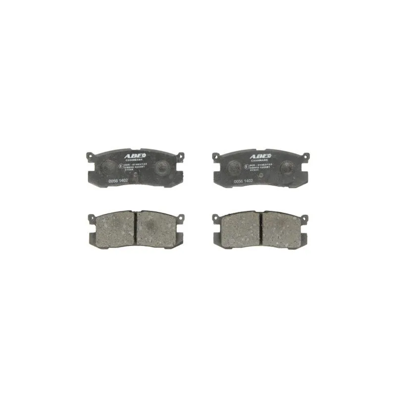 Jeu de 4 plaquettes de frein arrière ABE C23006ABE