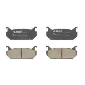 Jeu de 4 plaquettes de frein arrière ABE C23007ABE
