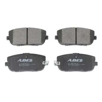 Jeu de 4 plaquettes de frein arrière ABE C23013ABE