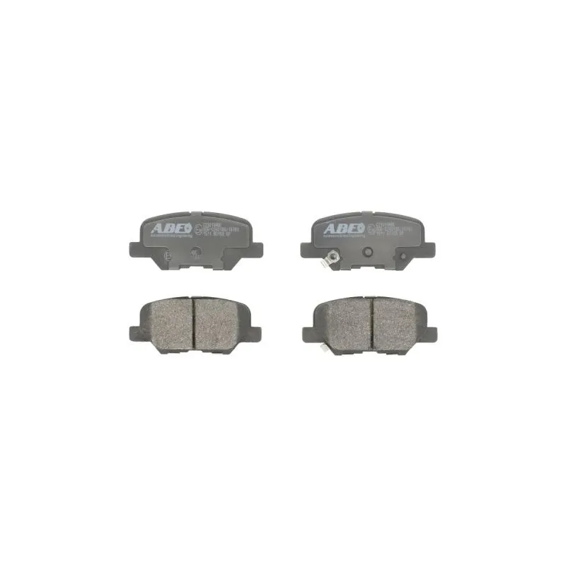 Jeu de 4 plaquettes de frein arrière ABE C23019ABE