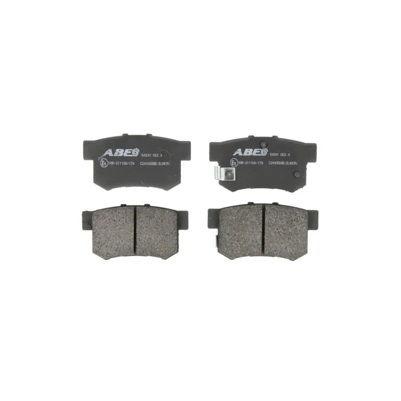 Jeu de 4 plaquettes de frein arrière ABE C24005ABE