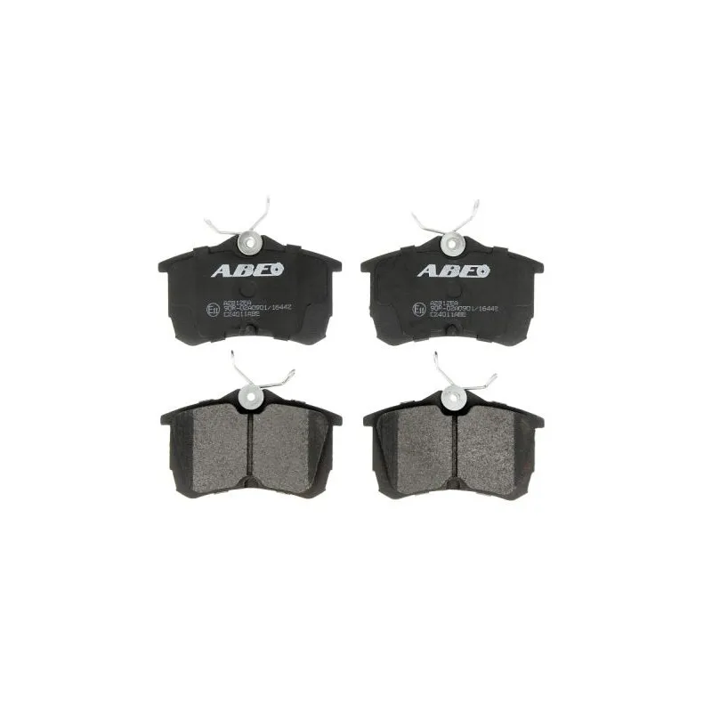 Jeu de 4 plaquettes de frein arrière ABE C24011ABE