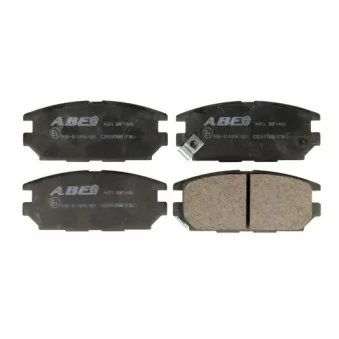 Jeu de 4 plaquettes de frein arrière ABE C25007ABE