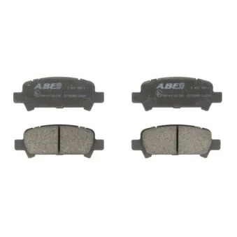 Jeu de 4 plaquettes de frein arrière ABE C27002ABE