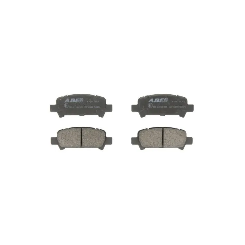 Jeu de 4 plaquettes de frein arrière ABE C27002ABE