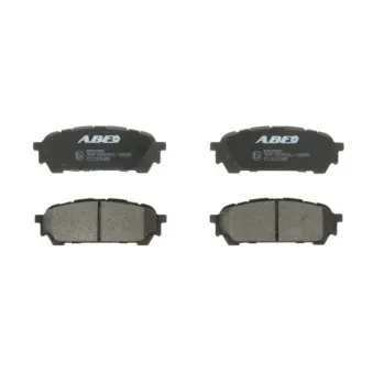 Jeu de 4 plaquettes de frein arrière ABE C27003ABE