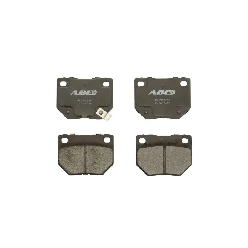 Jeu de 4 plaquettes de frein arrière ABE C27006ABE