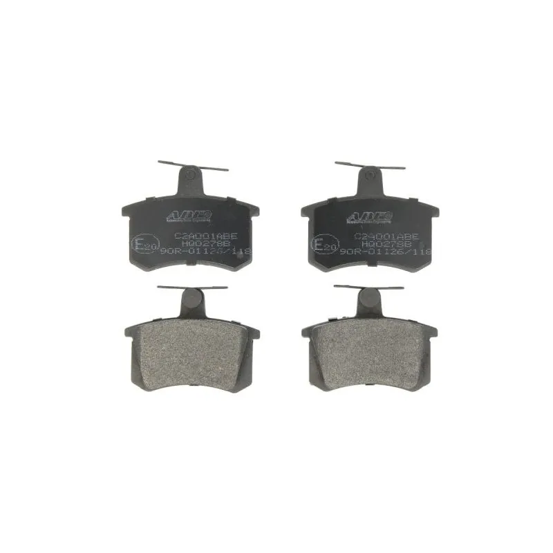 Jeu de 4 plaquettes de frein arrière ABE C2A001ABE