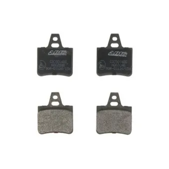 Jeu de 4 plaquettes de frein arrière ABE C2C001ABE