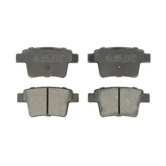 Jeu de 4 plaquettes de frein arrière ABE C2G015ABE