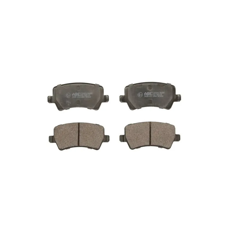 Jeu de 4 plaquettes de frein arrière ABE C2G019ABE