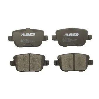 Jeu de 4 plaquettes de frein arrière ABE C2I003ABE