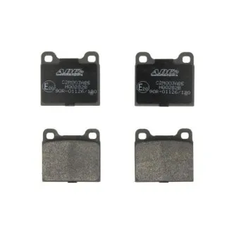 Jeu de 4 plaquettes de frein arrière ABE C2M003ABE