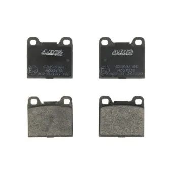 Jeu de 4 plaquettes de frein arrière ABE C2V002ABE