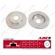 Jeu de 2 disques de frein avant ABE C30007ABE - Visuel 1