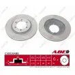 Jeu de 2 disques de frein avant ABE C30010ABE - Visuel 1