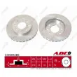 Jeu de 2 disques de frein avant ABE C30509ABE - Visuel 1