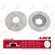 Jeu de 2 disques de frein avant ABE C30523ABE - Visuel 1