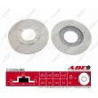 Jeu de 2 disques de frein avant ABE C31026ABE - Visuel 1