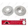 Jeu de 2 disques de frein avant ABE C31027ABE - Visuel 1