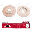 Jeu de 2 disques de frein avant ABE C31091ABE - Visuel 1
