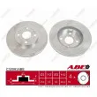 Jeu de 2 disques de frein avant ABE C32091ABE - Visuel 1