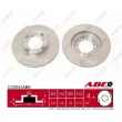 Jeu de 2 disques de frein avant ABE C33041ABE - Visuel 1