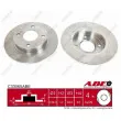 Jeu de 2 disques de frein avant ABE C33065ABE - Visuel 1