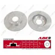 Jeu de 2 disques de frein avant ABE C33074ABE - Visuel 1