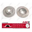 Jeu de 2 disques de frein avant ABE C34046ABE - Visuel 1