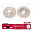 Jeu de 2 disques de frein avant ABE C34049ABE - Visuel 1