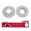 Jeu de 2 disques de frein avant ABE C35024ABE - Visuel 1