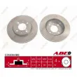 Jeu de 2 disques de frein avant ABE C35036ABE - Visuel 1