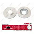 Jeu de 2 disques de frein avant ABE C35053ABE - Visuel 1