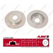 Jeu de 2 disques de frein avant ABE C36021ABE - Visuel 1